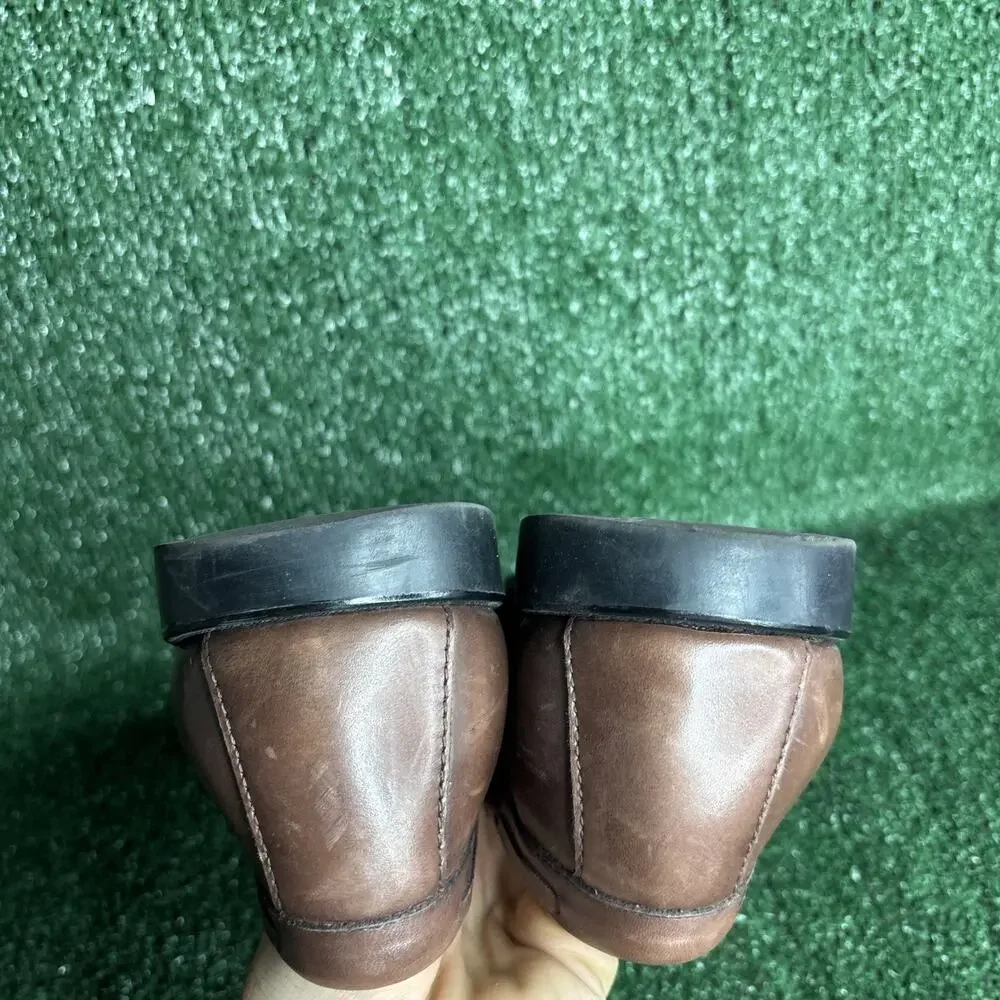 Weejuns Kiltie Tassel Loafer Mens 11.5 D Brown Leather Preppy Classic *See Pics*